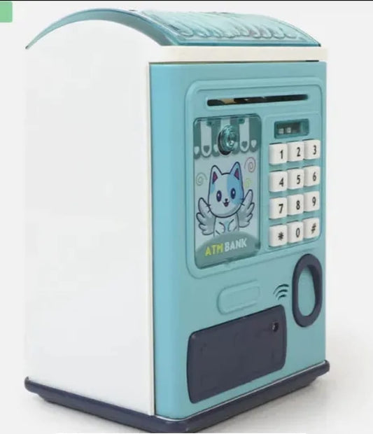 Creative Money Box ATM Machine | Password & Fingerprint Protection | Kids Savings Bank | Music & Auto Roll