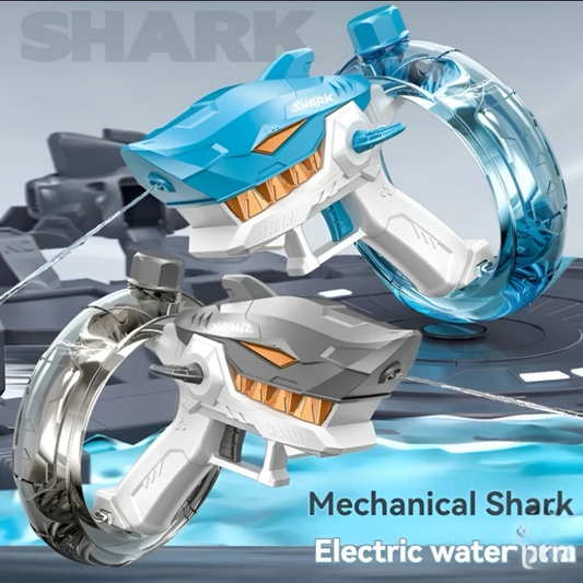 Rechargeable Shark Water Gun – High Pressure Electric Water Blaster Toy For Kids, Long Range Water Shooter, Fun Outdoor Summer Play
