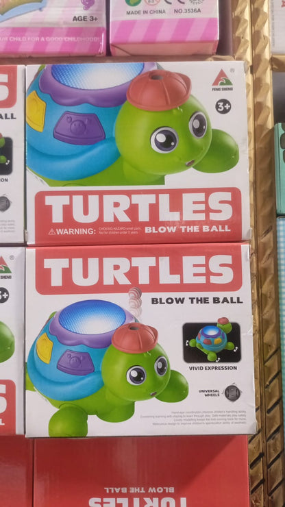 Blow the Ball Turtle Toy with Music & Lights – Fun Interactive Play for Kids