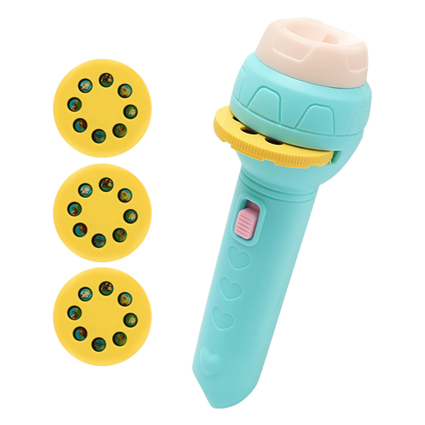 Children’s Slide Projector Torch With 4 Reels | Dinosaur & Animal Patterns | Bedtime Night Light | Educational Toy