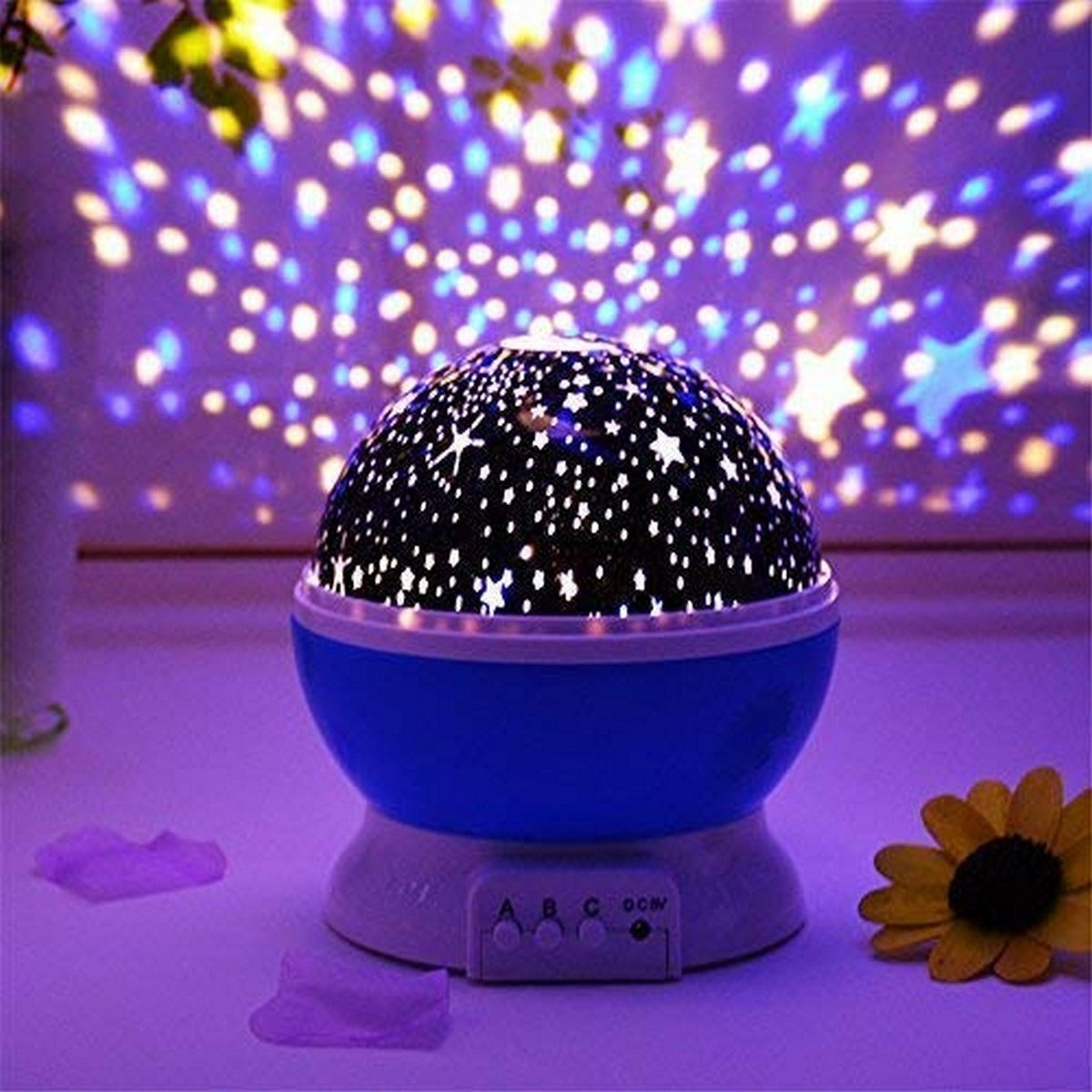 360° Rotating Star Master Projection Lamp | USB/Battery Operated | LED Moon & Starry Sky Night Light