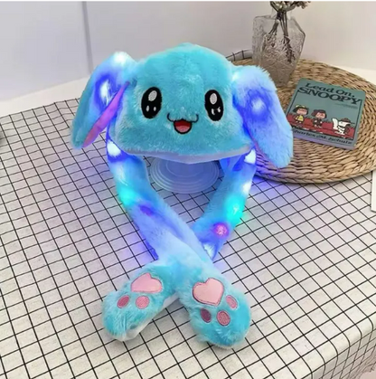 Bunny Caps: Winter Plush Ear Muffs & Ear Warmers with LED Lights