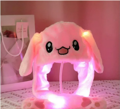 Bunny Caps: Winter Plush Ear Muffs & Ear Warmers with LED Lights