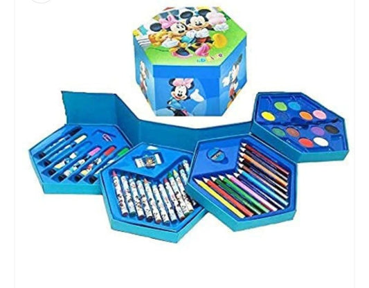 46 Pcs Painting colour kit for kids, fun Disney/Cartoon character art set