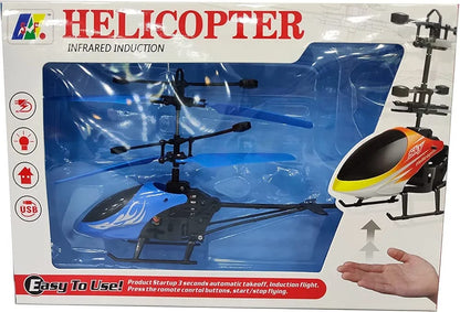 Infrared Induction LED Helicopter – Hand Sensor Controlled, Rechargeable Flying Toy | Helicopter For Children